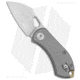 GiantMouse Vox/Anso ACE Nibbler Folding Knife, 1.875in, CPM 20CV, Wharncliffe Blade, Titanium, Gray Handle, Gray/Gray, 4.70 inch, BHQ-152965