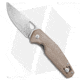 GiantMouse Vox/Anso ACE Nimbus V2 Folding Knife, 3.25in, ELMAX, Drop Point Blade, Micarta, Tan Handle, Tan/Gray, 7.25 inch, BHQ-118705