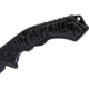 Gil Hibben Whirlwind Folding Knife, 4.63in Closed, 3.25in Black Coated 7Cr17MoV Stainless Blade, Black Aluminum Handle, GH5114