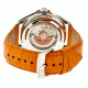 Giorgio Fedon 1919 Fedonmatic VI Mens Watch, Black Dial, Orange Leather Band GIOGFBH001