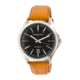 Giorgio Fedon 1919 Fedonmatic VI Mens Watch, Black Dial, Orange Leather Band GIOGFBH001