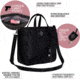 Girls With Guns Concealed Casual Adventure Cross-Body Purse, Lockable Concealed Carry, Ambidextrous, Black, 11 in x 10 in x 4 in, 70635