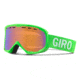 Giro Focus Goggle-Bright Green Monotone-Persimmon Boost