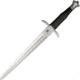 Gladius Mini Arming Sword w Scabbard, 10.5 unsharpened stainless blade, Black wood handle, 2523V