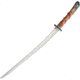 Gladius Mini Katana, 7.25 unsharpened stainless blade, Sculpted faux bone and metal alloy handle, 13