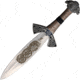 Gladius Viking Dagger, 13.5in Overall, 8in Satin Unsharpened Stainless Dagger Blade, Gray Metal Alloy Handle, 506