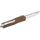 GLFA Smooth Spring Assisted OTF Knife, Smooth Blade, Bronze, 8", GL-KMD-SMT BRZ