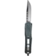 GLFA Smooth Spring Assisted OTF Knife, Smooth Blade, Charcoal Green, 8", GL-KMD-SMT CHG
