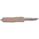 GLFA Smooth Spring Assisted OTF Knife, Smooth Blade, Flat Dark Earth, 8", GL-KMD-SMT FDE