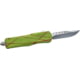 GLFA Smooth Spring Assisted OTF Knife, Smooth Blade, Green Zombie Splatter, 7", GL-KSM-SMT S-ZOM