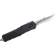 GLFA Spring Assisted OTF Knife, Serrated Blade, Black, 8", GL-KMD-SRT BLK