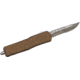 GLFA Spring Assisted OTF Knife, Serrated Blade, Bronze, 7", GL-KSM-SRT BRZ