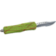 GLFA Spring Assisted OTF Knife, Serrated Blade, Green Zombie Splatter, 7", GL-KSM-SRT S-ZOM