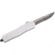 GLFA Spring Assisted OTF Knife, Serrated Blade, White, 7", GL-KSM-SRT WHT