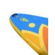 Glide Lotus Inflatable Paddle Board, Blue/Orange/Yellow, 10ft X 35in X 6in, o2-LTUS
