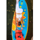Glide Lotus Inflatable Paddle Board, Blue/Orange/Yellow, 10ft X 35in X 6in, o2-LTUS