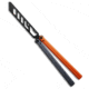 Glidr Glidr Pacific Butterfly Knife Desert Dust Aluminum 4.6&quot; Black Trainer, Black/Orange, 440C, adult, BHQ-203093