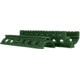 Global Military Gear AR15/M4 Aluminum Quad Rail - OD Green GM-QR1-OD