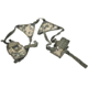 Global Military Gear Shoulder Tactical Holster W Double Mag Pouch Woodland Digital Full Size Autos