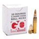 Global Ordnance Global Ordnance M193 Rifle Ammunition 5.56X45 NATO 55gr FMJ 3162 fps 1000/ct Case 50-20/ct, 850003223353