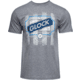 Glock Blue Line T-Shirt - Men's, Gray, Medium, AP96206