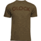 Glock Caliber Tee, Coyote Ringspun Cotton, Short Sleeve, Large, AP96202