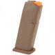 Glock G19/26 Gen5 9mm Luger 15 Round Factory Pistol Magazine, Flat Dark Earth, 1 Pack, 47461