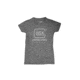 Glock Short Sleeve Womens Soft GLOCK Perfection T-Shirt, Gray, Large, GLAA68134