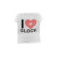 Glock Women Short Sleeve &quot;I Love Glocks&quot; Shirt, White, Small, GLAP95137
