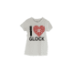 Glock Women Short Sleeve &quot;I Love Glocks&quot; Shirt, White, Medium, GLAP95138