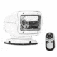 GoLight 2000GT White Halogen 225,000 Candela Searchlight w/ Wireless Handheld Remote, White, 2000GT