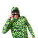 Googan Squad Green Fish Camo Hooded Long-Sleeve Shirt - Mens, 3XL, GS007-3X