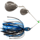 Googan Squad Mini Bumper Spinnerbait, 1/4 oz, Black/Blue, 10-15-GGS-10001T
