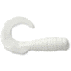 GOT-CHA 6" Saltwater Curltail Grubs Curltail Grub, 8" White, 25/Pack, H8CT25-1