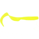 GOT-CHA 6" Saltwater Curltail Grubs Curltail Grub, 8" Yellow, 5/Pack, H8CT5-2