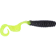 GOT-CHA Curltail Grub Curltail Grub 4", Smoke/Chartreuse Tail, 20/Pack, H4CT20-710