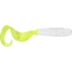 GOT-CHA Curltail Grub Curltail Grub, 4" White/Chartreuse Tail, 20/Pack, H4CT20-33