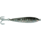 GOT-CHA Jigfish Lure, 2in 1/2 oz, Number 8 Treble Hook Black/Silver Tiger, JF12-BTS