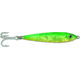GOT-CHA Jigfish Lure, 2in 1/2 oz, Number 8 Treble Hook Green/Chartreuse/Orange, JF12-GCO