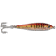 GOT-CHA Jigfish Lure, 3 1/2in, 2 oz, 1/0 Treble Hook Amber/Silver Tiger, JF2-ATS