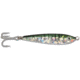 GOT-CHA Jigfish Lure, 3in 1 1/2 oz, Sz 4 Treble Hook Green/Silver Tiger, JF15-GTS