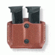 Gould &amp; Goodrich Double Magazine Case w/Paddle - Beretta 83, Chestnut Brown, 831-1