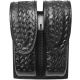 Gould &amp; Goodrich Double Magazine Case, Glock 17/19/22 &amp; Similar, Hidden Snap, Black Weave, B629-7W