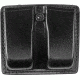 Gould &amp; Goodrich K-Force Double Magazine Pouch Leather - Beretta 92/96, Browning Hi-Power &amp; Similar, Black, K617-3