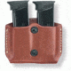 Gould &amp; Goodrich Double Magazine Case w/Paddle, Kahr Arms P380, Kel-Tec P3AT, Chestnut Brown, 831-0