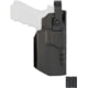 Gould &amp; Goodrich TELR Duty OWB Belt Holster, Glock 19/45 All Gens/23 Gens 3/4, Security Hood, Left, Black Weave, X5000-19H-1WLH