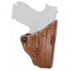Gould &amp; Goodrich Tension Slide OWB Belt Holster, Glock 42, Left Hand, Chestnut Brown, 897-G42LH