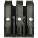 Gould &amp; Goodrich Triple Magazine Case, Glock 17, 22, 31, Nickel, Black, K630-3