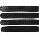 Gould &amp; Goodrich Leather Belt Keeper, 4-Pack, Black Weave, B142-4W