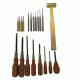 Grace USA 4pc Starter Kit w/Screwdriver,Brass Starter Punch,Steel Punch,Brass Hammer GRSTARTKIT